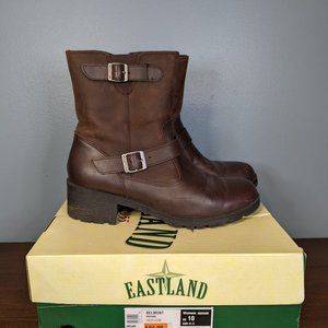 Women's Brown Leather Boots Eastland Belmont Size 10